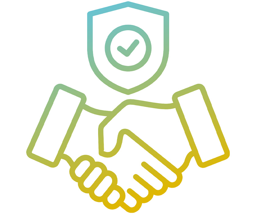 partenaire, confiance, garantie